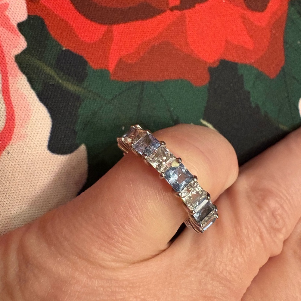 Dominique sterling Silver Women's Ring with Clear Stones